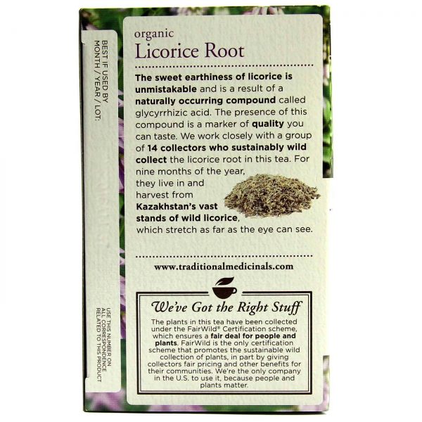 Comprar Traditional Medicinals, Chá Orgânico de Raiz de Alcaçuz - 16 Saquinhos de Chá - Imagem 4