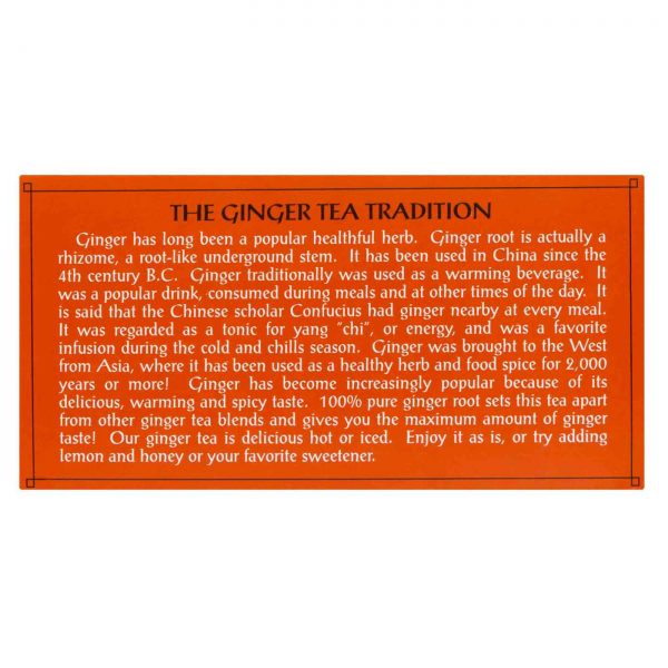Comprar Triple Leaf Tea, Chá de Gengibre - 20 Saquinhos de Chá - Imagem 4