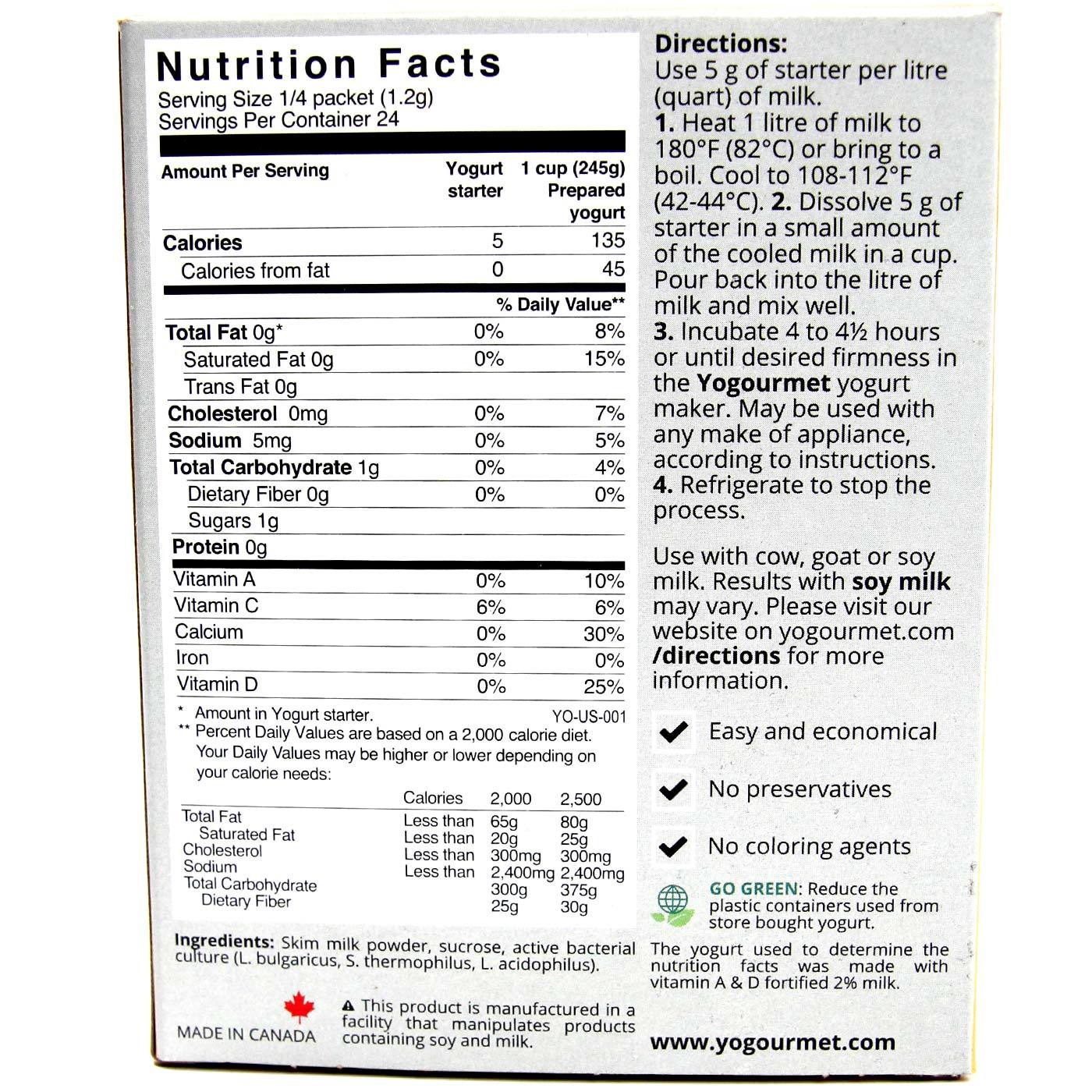 Comprar Yo Gourmet, Acionador de partida de iogurte liofilizado - 30g - Imagem 2