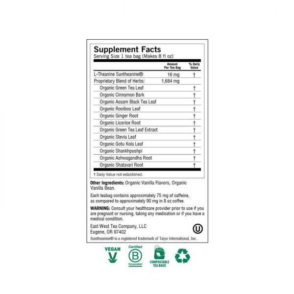 Comprar Yogi Tea Organic, Chá de Energia Perfeita - Sabor Especiaria de Baunilha -16 Sacos - Imagem 5