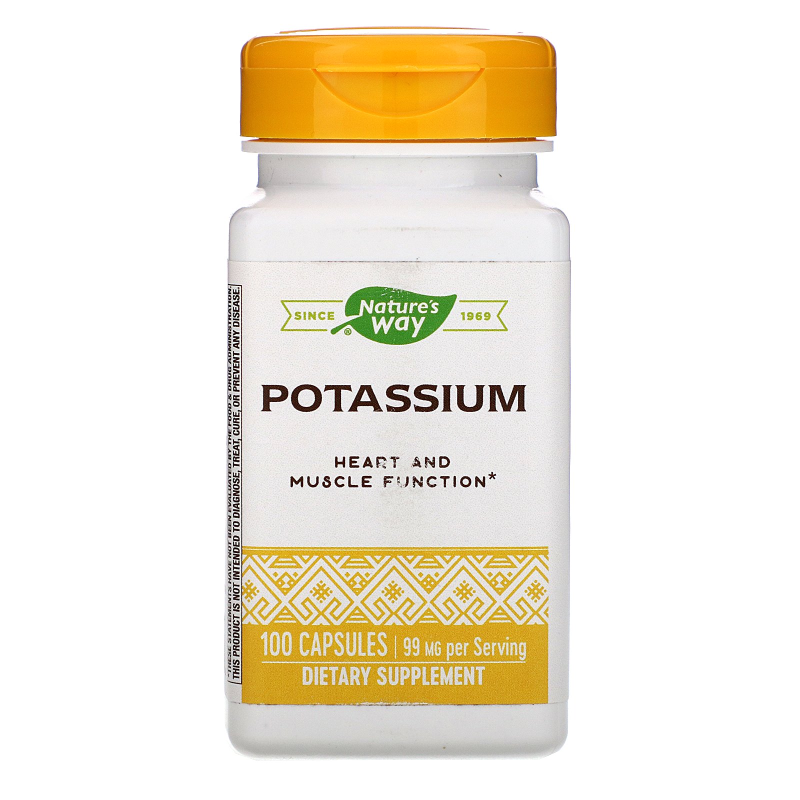 Comprar Nature's Way, Potassium, 99 mg, 100 Capsules