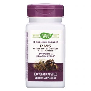 Comprar Nature's Way, PMS with B6 & Other B-Vitamins, 100 Vegan Capsules