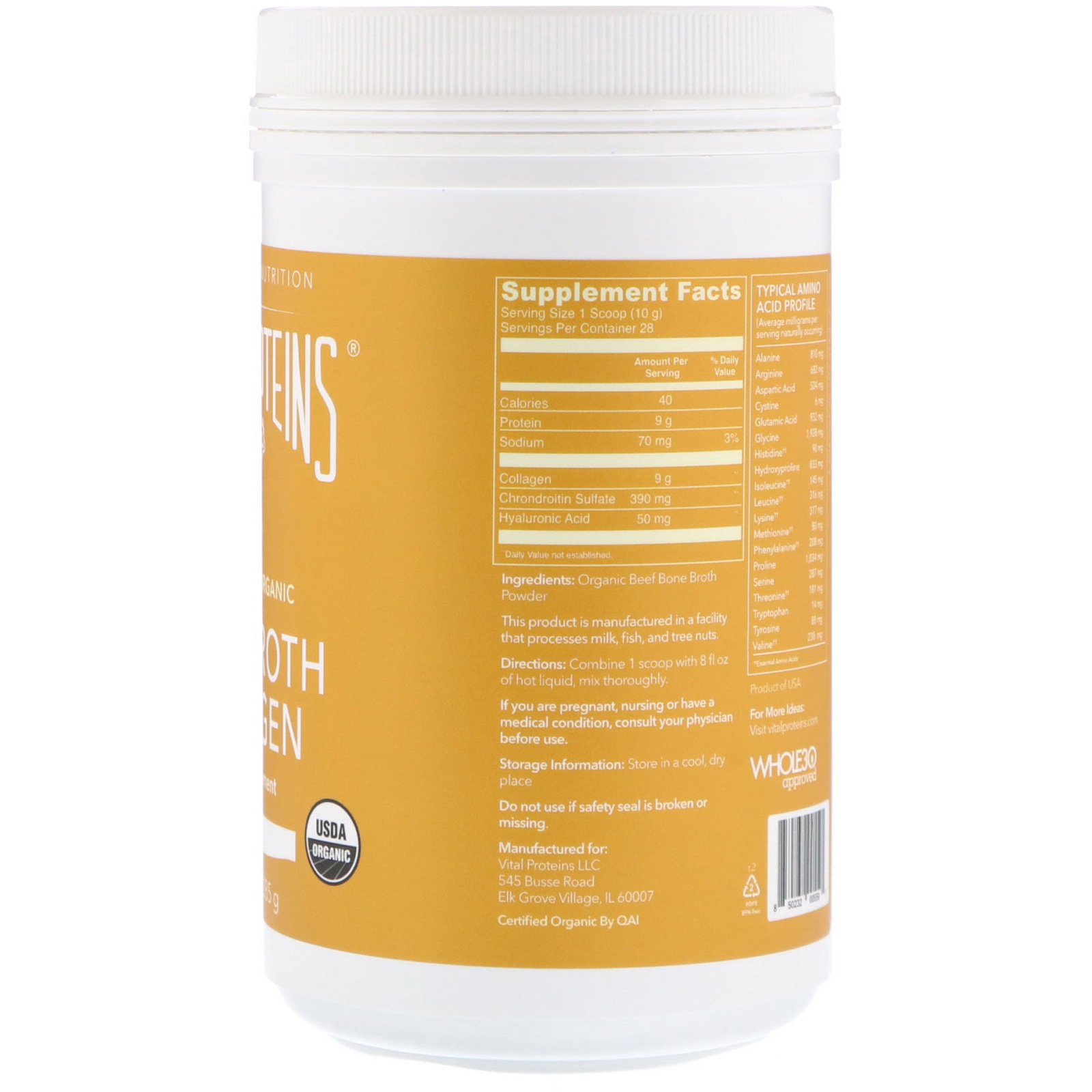Comprar Vital Proteins, Bone Broth Collagen, Beef, 10 oz (285 g) - Imagem 2