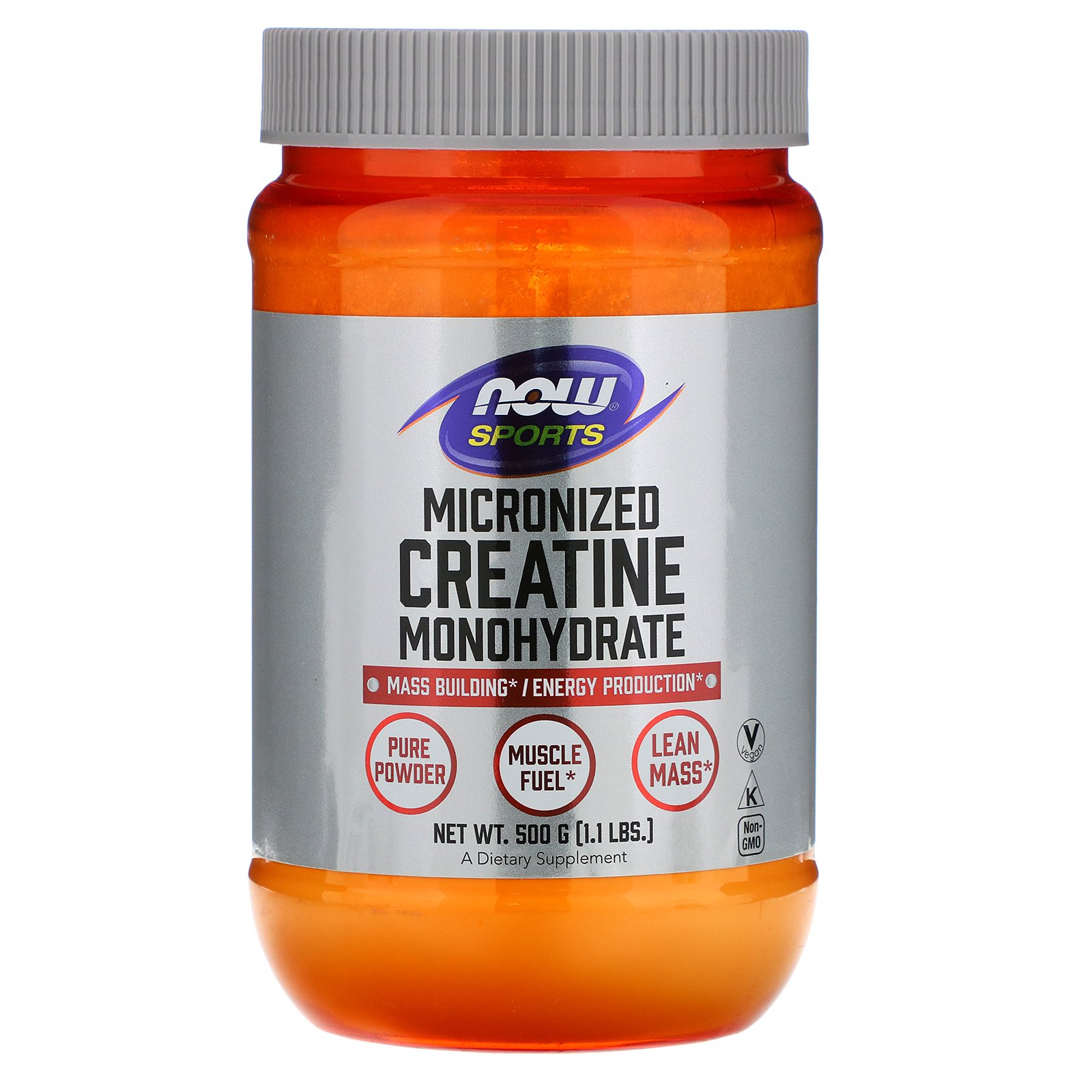 Comprar Now Foods, Sports, Creatina Monohidratado, Micronizado, 1,1 lbs (500 g)