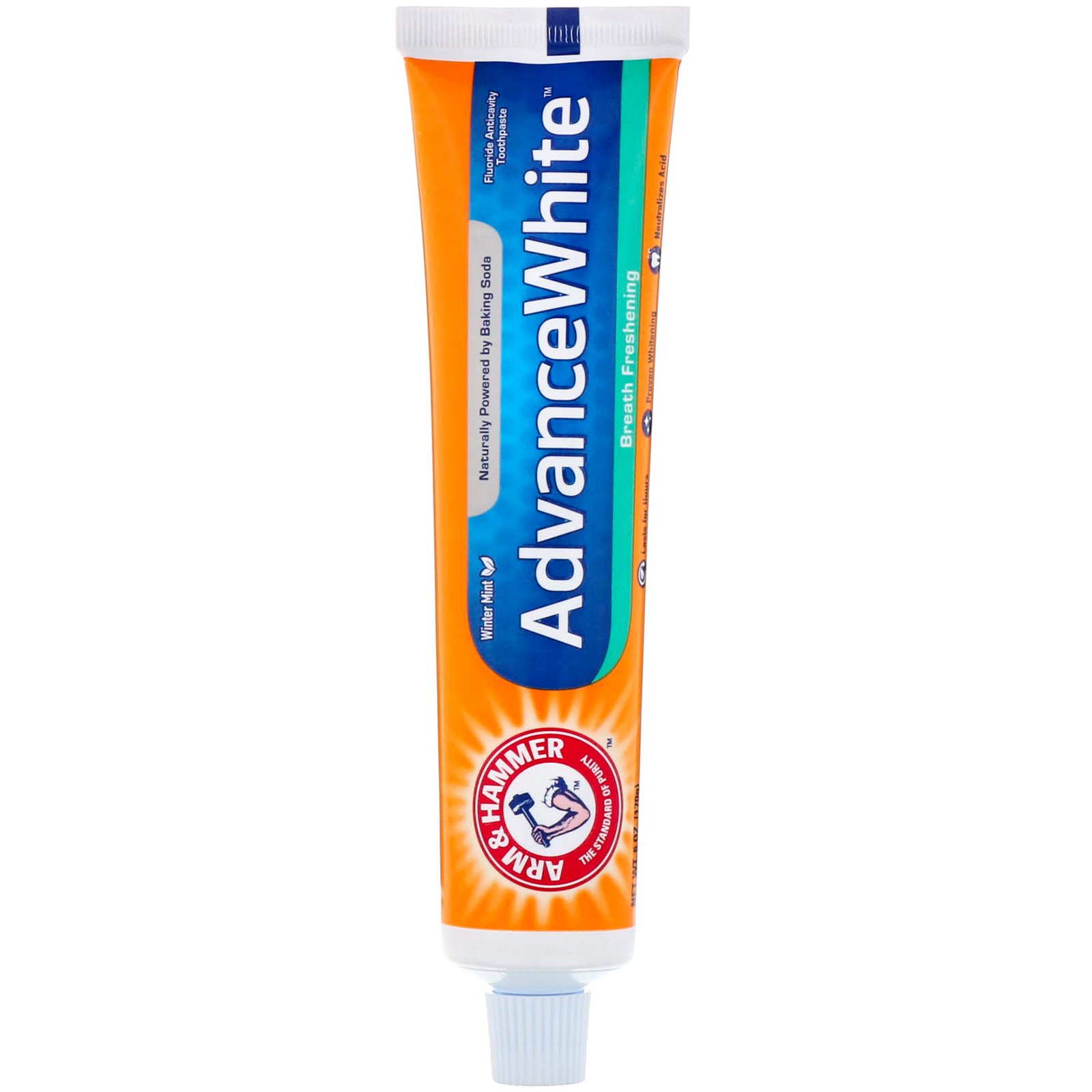 Comprar Arm & Hammer, AdvanceWhite, Breath Freshening Toothpaste, Winter Mint, 6.0 oz (170 g)