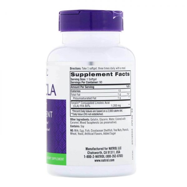 Comprar Natrol, Tonalin® CLA 1200 mg - 90 Cápsulas - Imagem 4