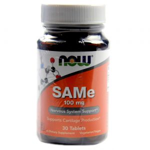 Comprar SAMe 100 mg Now Foods 30 Tabletes