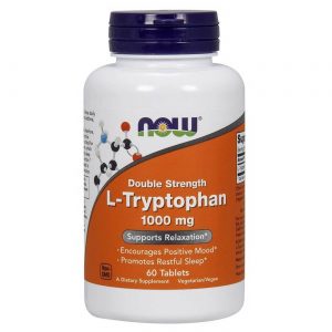Comprar Now Foods, L-Triptofano 1000 mg Dupla Potência - 60 Cápsulas Vegetais