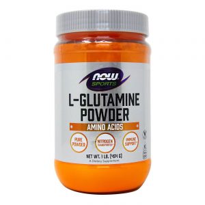 Comprar Now Foods, L-Glutamina em Pó 100% Pura - 454 g