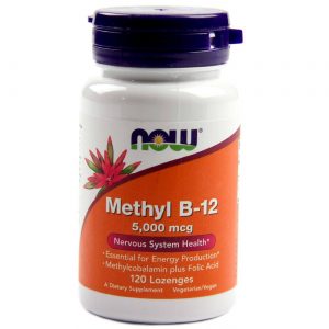 Comprar Now Foods, METIL B-12 5000 mcg - 120 Pastilhas