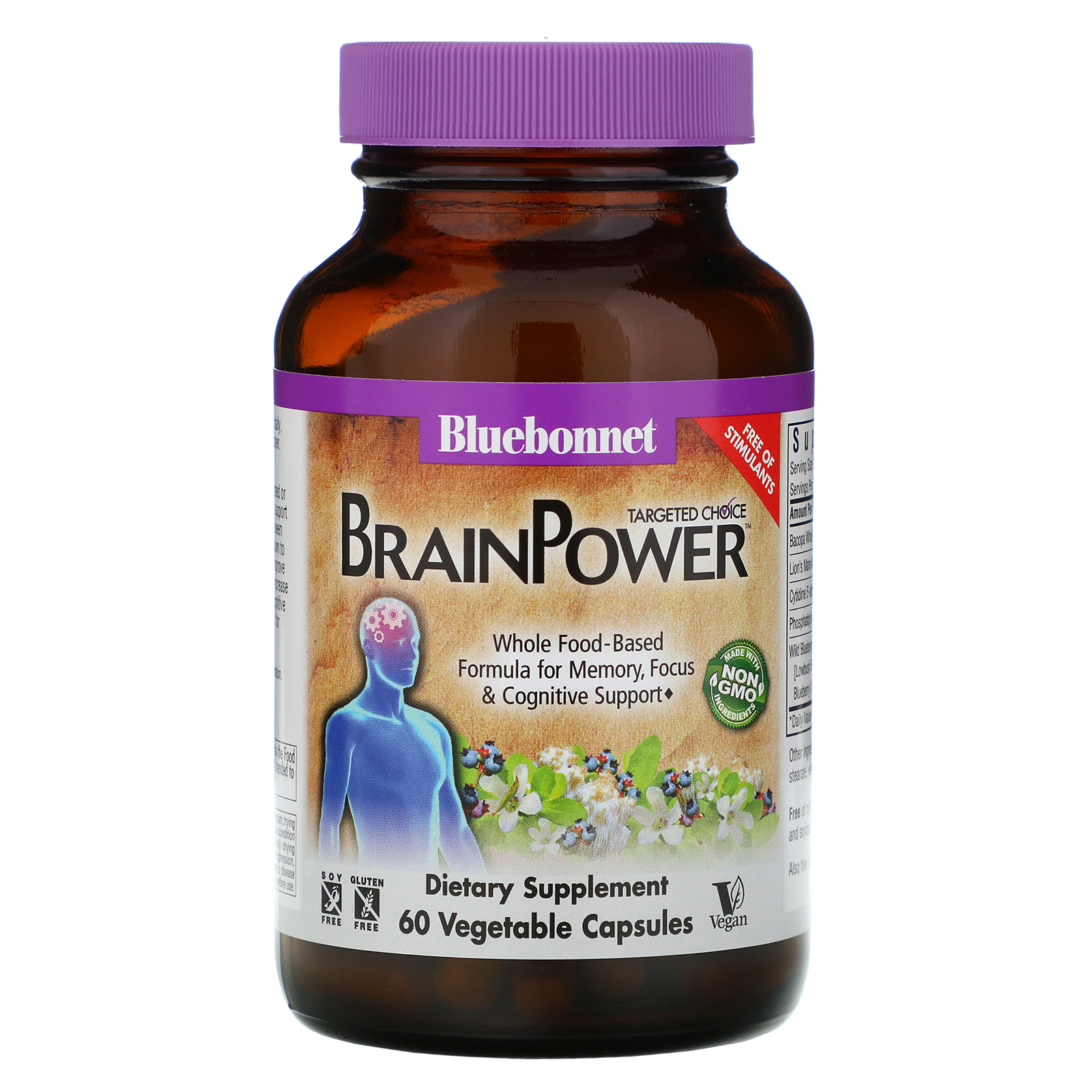 Comprar Bluebonnet Nutrition, Targeted Choice, Brain Power, 60 Cápsulas Vegetais