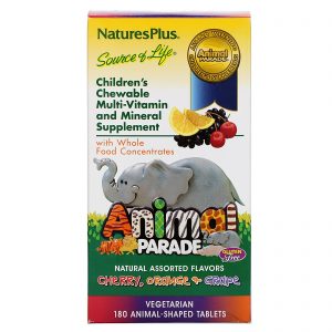 Comprar Nature's Plus, Animal Parade, Children's Chewable Multi-Vitamin and Mineral, Natural Assorted Flavors, 180 Animal-Shaped Tablets