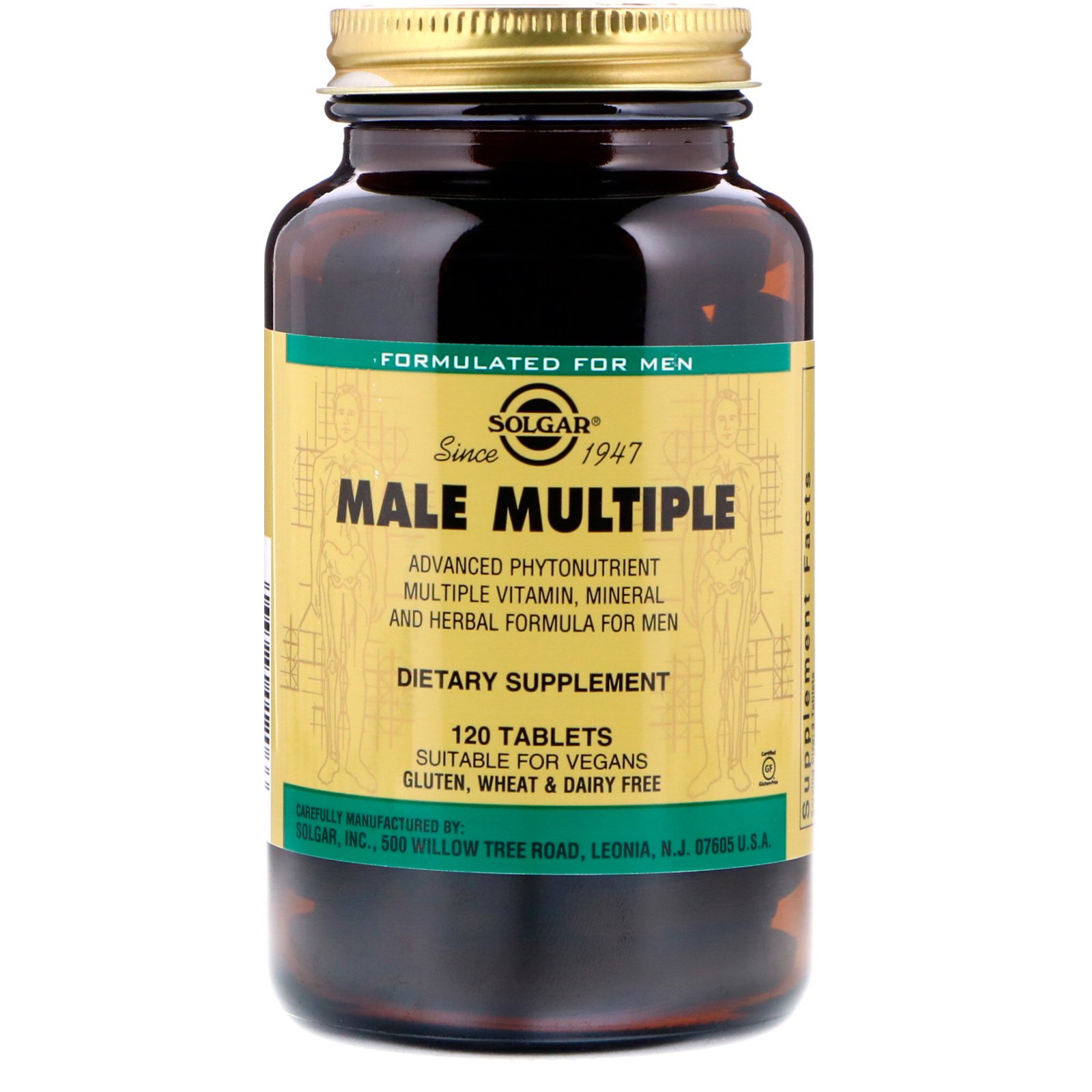 Comprar Solgar, Male Multiple, 120 Comprimidos