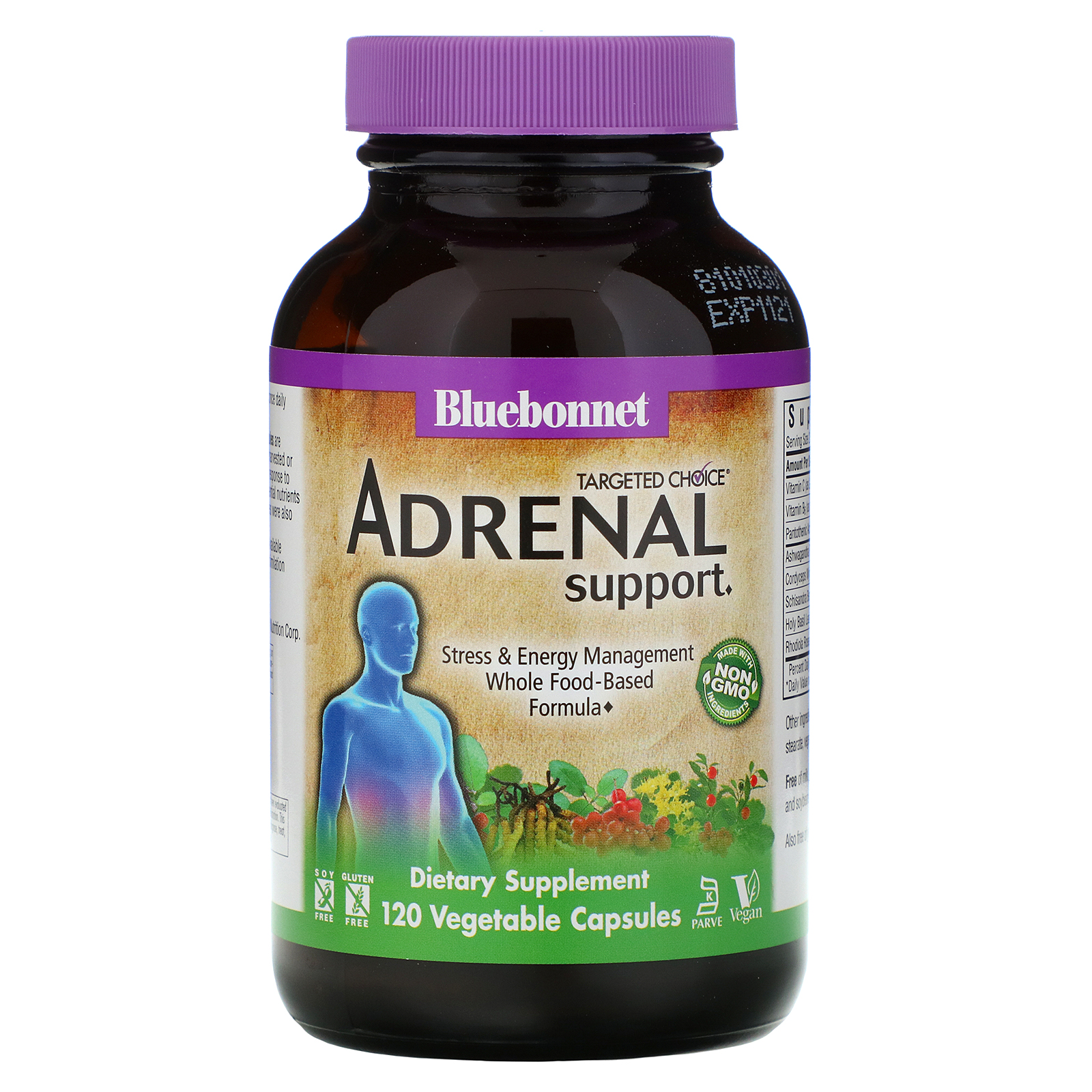 Comprar Bluebonnet Nutrition, Opção Direcionada, Suporte Adrenal, 120 Cápsulas Vegetais