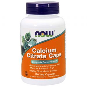 Comprar Now Foods, Citrato de Cálcio - 120 Cápsulas Vegetarianas
