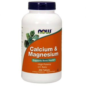 Comprar Cálcio e Magnésio Now Foods Vegano 250 Tabletes