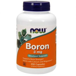 Comprar Now Foods, Boro 3 mg - 250 Cápsulas