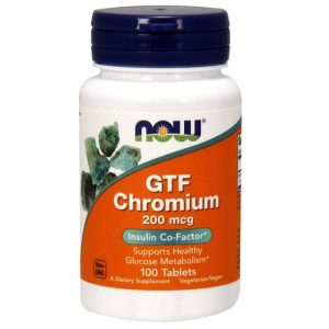 Comprar Now Foods, GTF Cromo 200 Mcg - Livre de levedura - 100 Tabletes