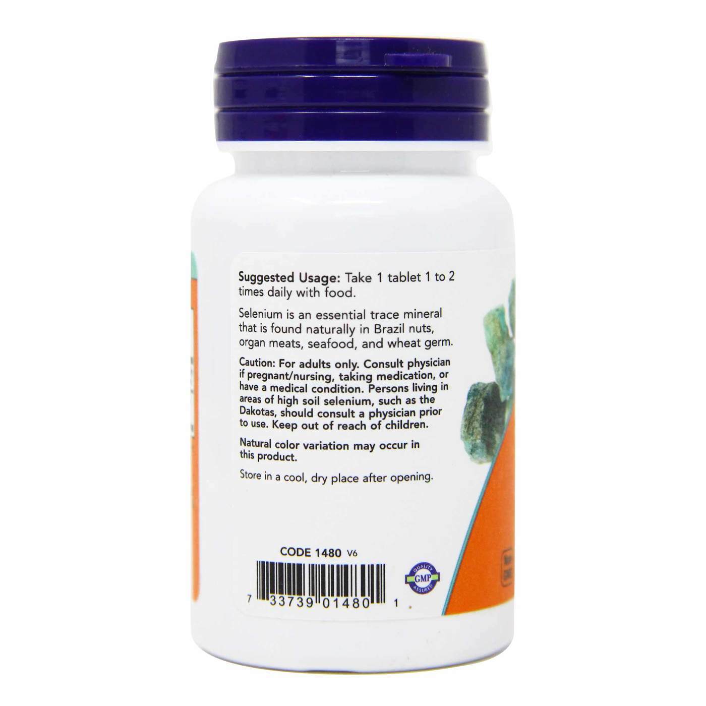 Comprar Now Foods, Selênio 100 mcg Sem Levedura - 100 Tabletes - Imagem 2