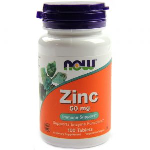 Comprar Now Foods, Zinco 50 mg - 100 Tabletes