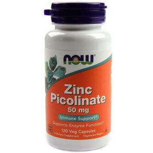 Comprar Zinco Policonato 50 mg Now Foods 120 Cápsulas Vegatarianas
