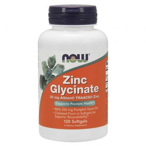 Comprar Now Foods, Glicinato de Zinco - 120 Cápsulas em Gel