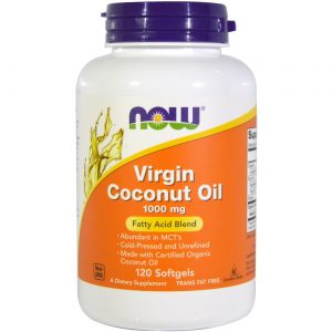 Comprar Now Foods, Óleo de Coco Virgem 1000 mg - 120 Cápsulas em Gel