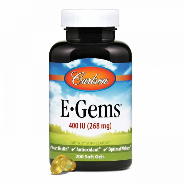 Comprar Carlson Labs, E-Gems® 400 IU - 200 Cápsulas em Gel - Imagem 4