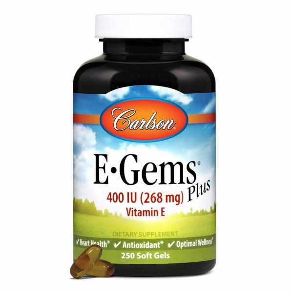 Comprar Carlson Labs, E-Gems® Plus 400 IU - 250 Cápsulas - Imagem 4