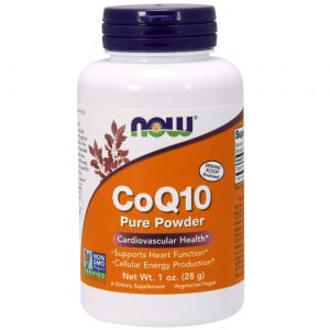 Comprar Now Foods, Pure CoQ10 em Pó - Para Saúde Cardiovascular - 28g
