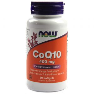 Comprar CoQ10 400 mg Vit. E e Leticina Now Foods 30 Cápsulas em Gel