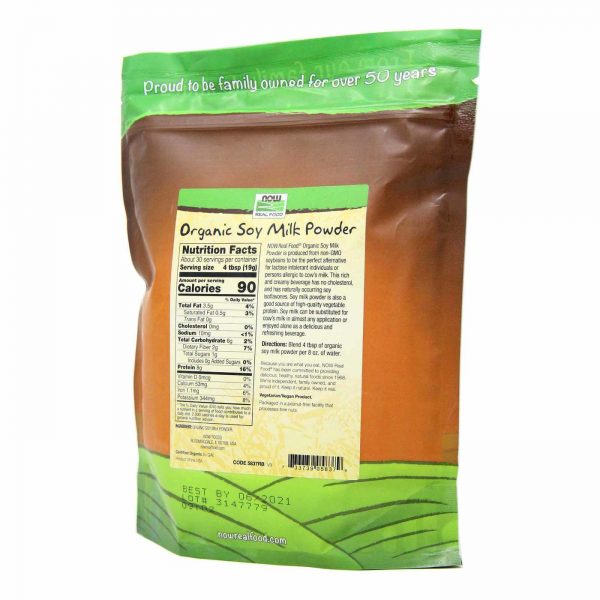 Comprar Now Foods, Leite em Pó de Soja Instantâneo - 20 oz (567mL) - Imagem 4
