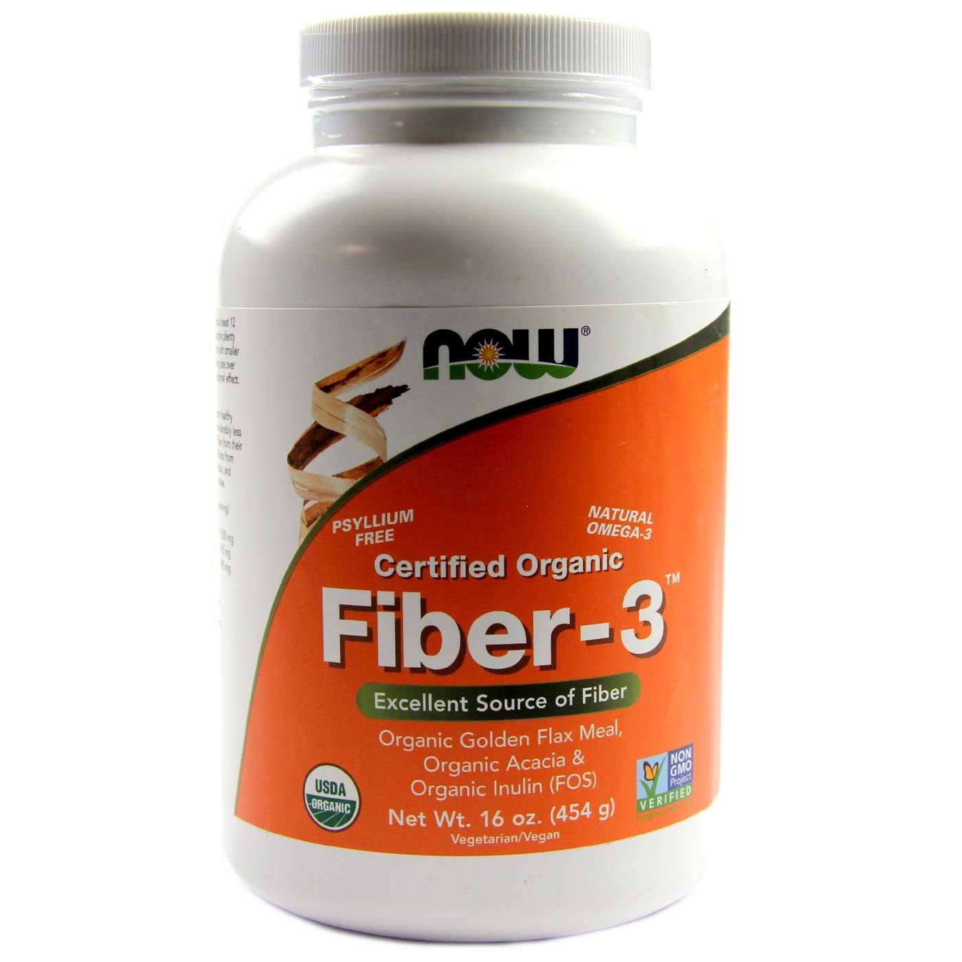 Comprar Now Foods, Fibra-3 - 454 g