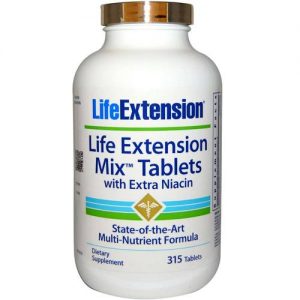 Comprar Life Extension Vida Mix de extensão com extras Niacina 315 Comprimidos
