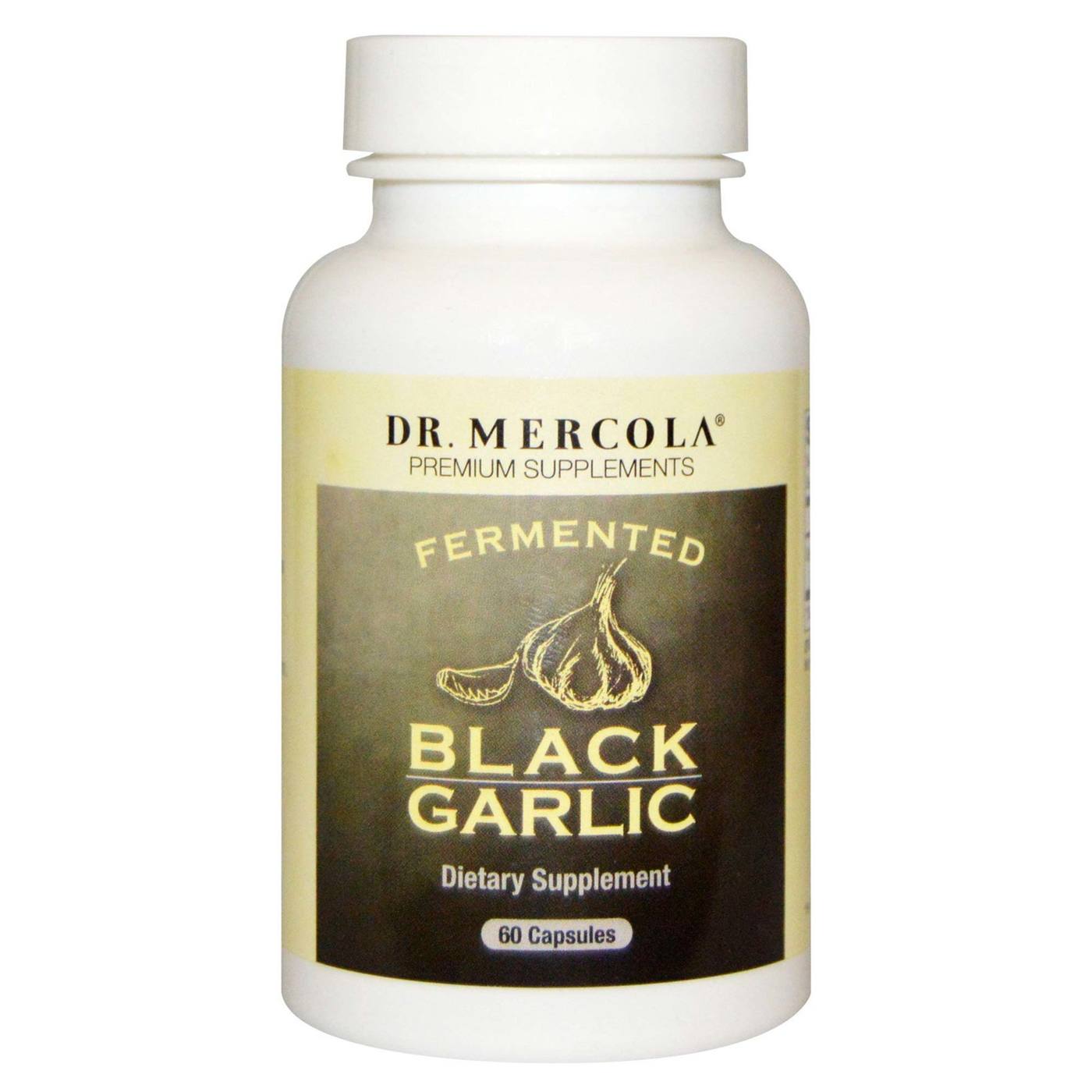 Comprar Dr. Mercola Alho Preto Fermentado - 60 Cápsulas