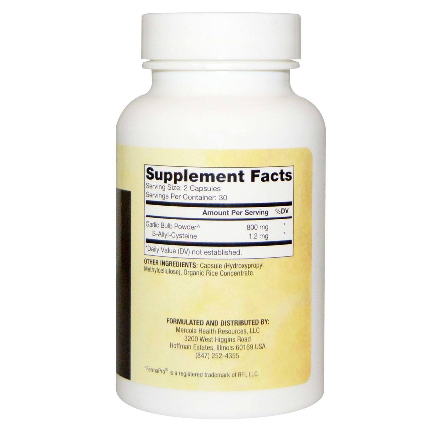 Comprar Dr. Mercola Alho Preto Fermentado - 60 Cápsulas - Imagem 2