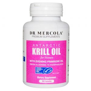 Comprar Dr Mercola Óleo de Krill para mulheres 1000 mg com óleo de prímula - 90 cápsulas