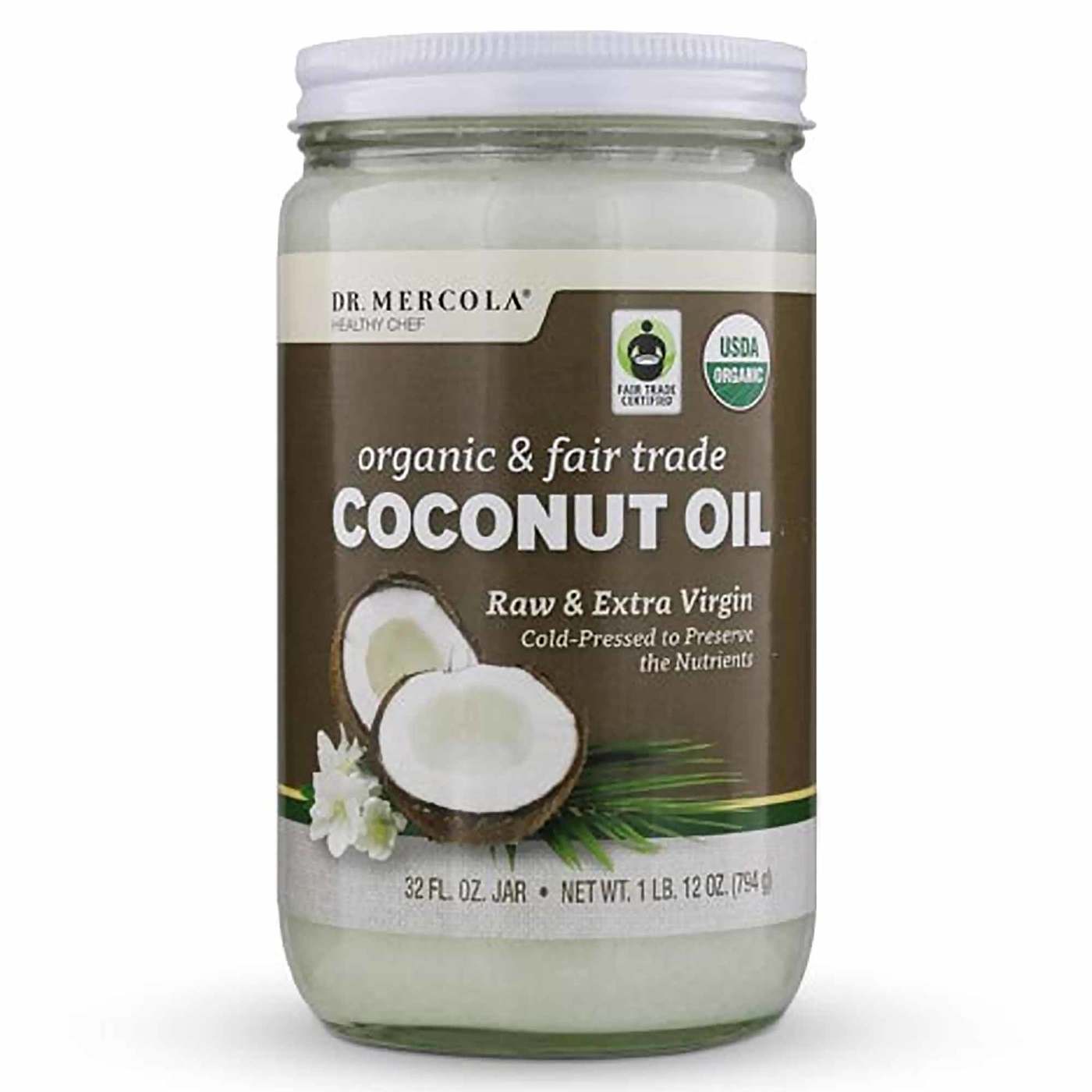 Comprar Dr Mercola, Óleo de Coco Orgânico Extra Virgem - 794 g