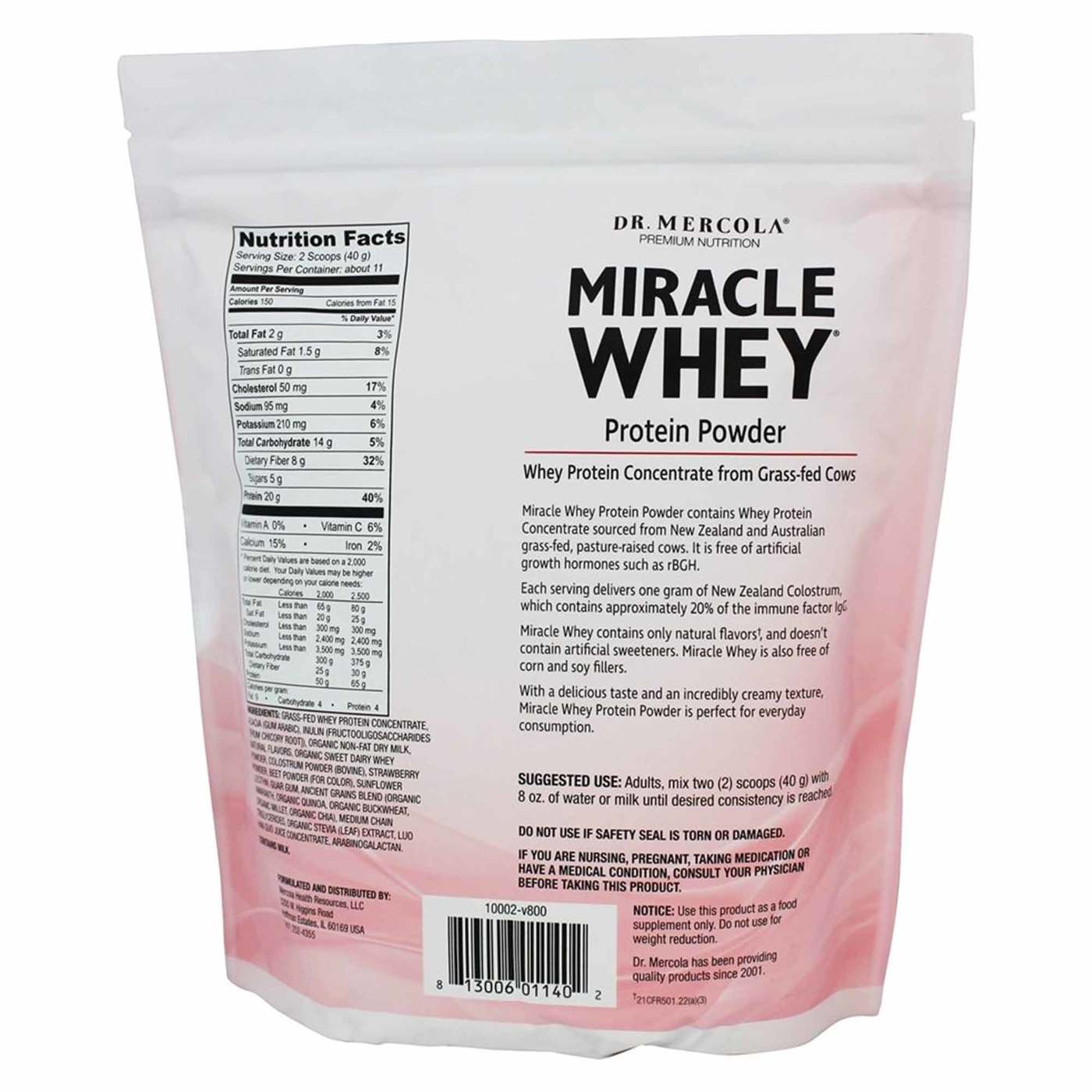 Comprar Dr. Mercola Miracle Whey Strawberry - 16 oz. (454g) - Imagem 2