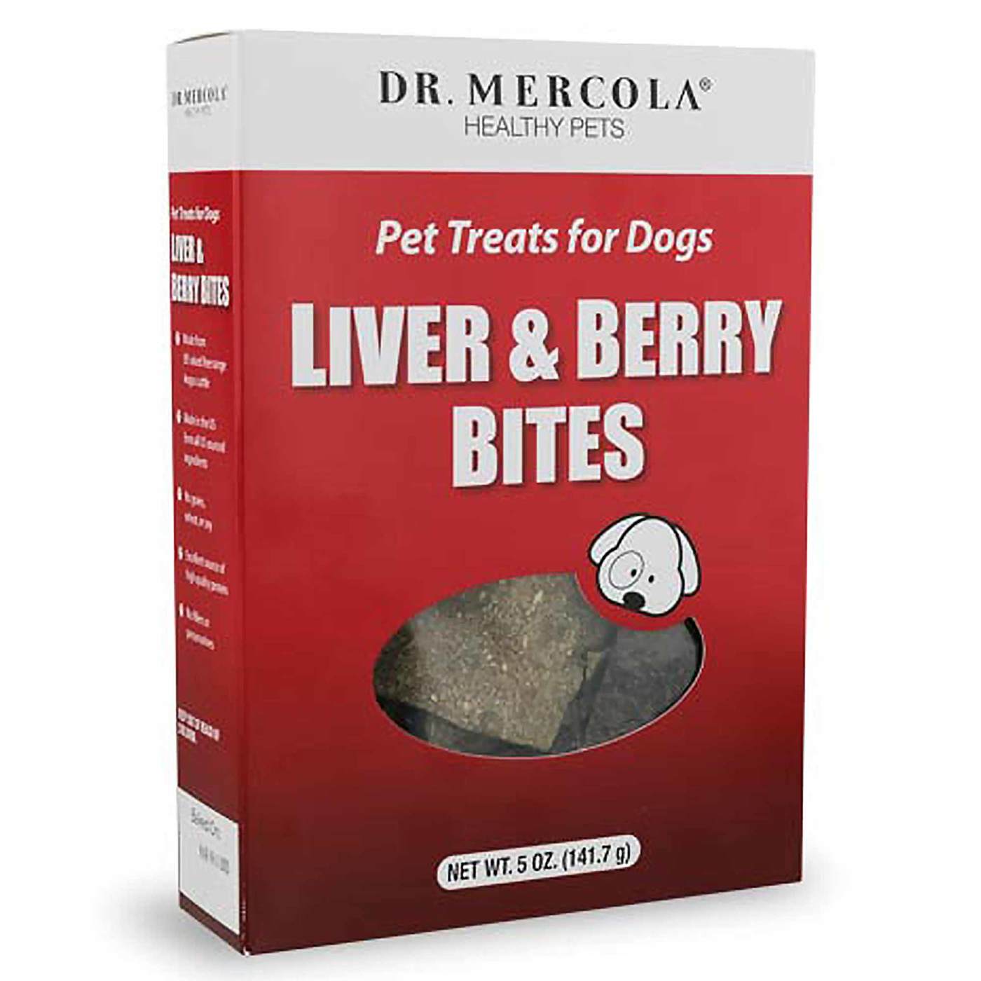 Comprar Dr. Mercola, Mordidas de figado e frutos - Petiscos para cães - 141,7g