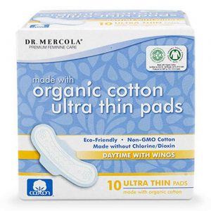 Comprar Dr. Mercola Ultra Thin Pads with Organic Cotton - Daytime with Wings 10 pads