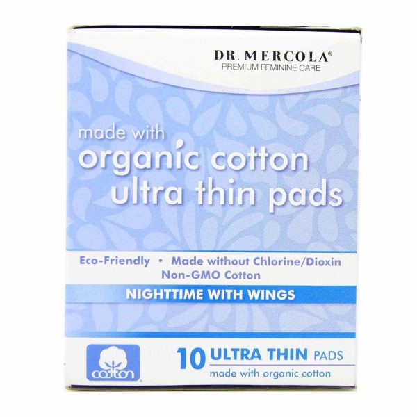 Comprar Dr. Mercola, Absorventes Ultrafinos Com Algodão Orgânico - Noturno e Com Abas - 10 Absorventes - Imagem 4