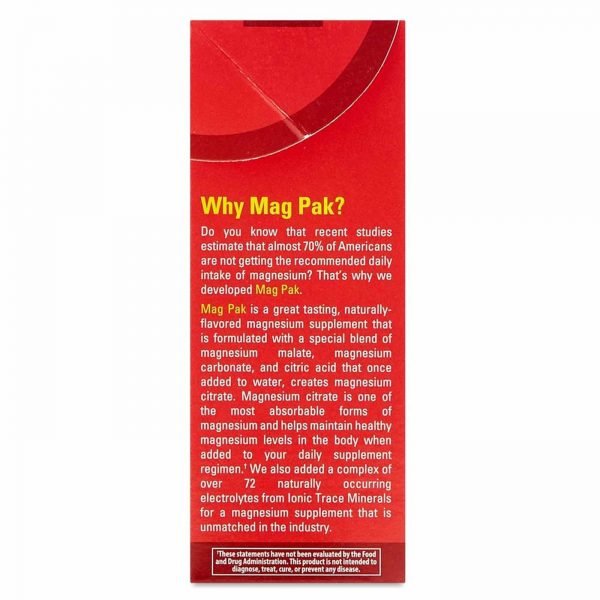Comprar Trace Minerals Research Mag Pak To Go Citrus Raspberry 350 mg. - 15 Packets - Imagem 4