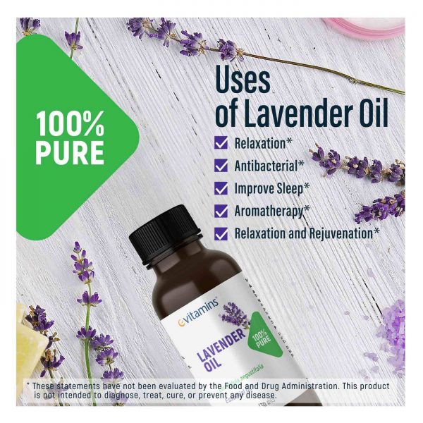 Comprar eVitamins Óleo de Lavanda 100% Puro 30 ml - Imagem 4