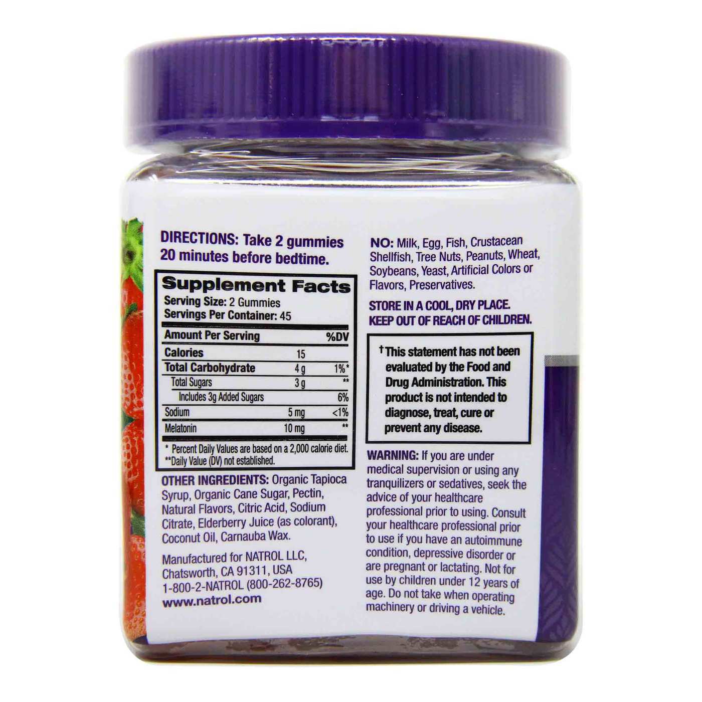 Comprar Natrol Gomas de Melatonina 10 mg 90 Gomas - Imagem 2
