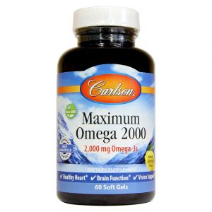 Comprar Carlson Labs, Maximum Ômega 2000 mg - 60 Cápsulas em Gel