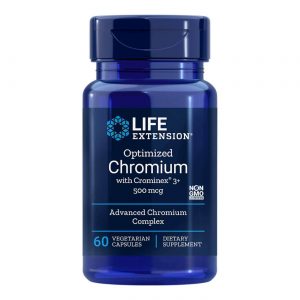 Comprar Life Extension, Cromo Otimizado com Crominex® 3+ - 60 Cápsulas Vegetarianas