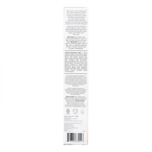 Comprar Desert Essence, Creme Dental de Sal Rosa do Himalaia - 176 g - Imagem 4
