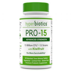 Comprar Hyperbiotics, PRO-15 Força Avançada com Kiwi - 30 tabletes