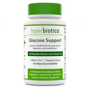 Comprar Hyperbiotics, Suporte de Glicose com Extrato de Banaba e Vitamina D3 - 60 Tabletes